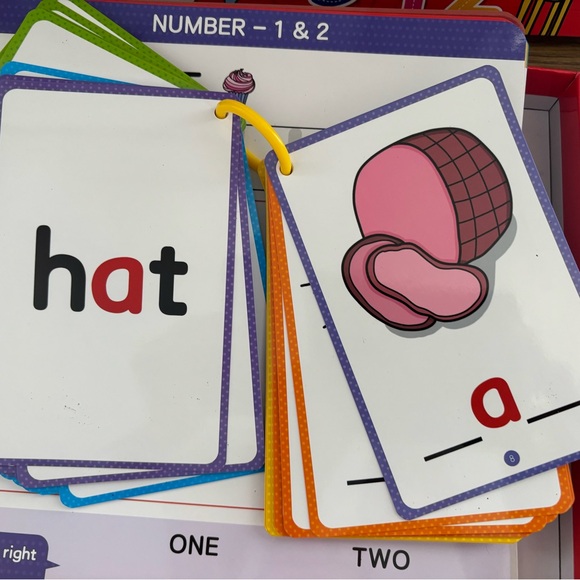 Pre-K Wipe Off ABC Workbook & Math, Letters, Word, Game Cards Learning Fun Set - Picture 9 of 15